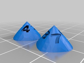 hollow curved dice games mathematica tinkercad 3d print model - Mito3D