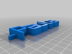 paula keychain organization customized 3d print model - Mito3D