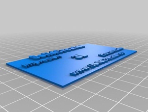 nueva tarjeta solidcreator de la oficina personalizado 3d print model - Mito3D