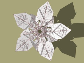 penrose de la flor base matemáticas art sombra 3d print model - Mito3D