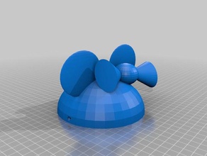 minnie mouse sombrero 3d la impresión pruebas 3d print model - Mito3D
