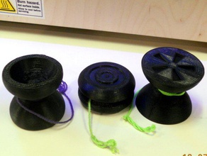 parametric yo-yo mechanical toys 3d printing openscad yoyo yo 3d print model - Mito3D