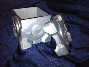 companion cube-Geschenk-box video Spiele lulzbot portal 3d print model - Mito3D