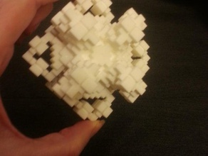 3d-komplexe Kristalline Struktur math Kunst 3d-fraktal künstlichen li zelluläre Automaten cellyl Kammer verrückt Kristall-Struktur Blume Leben mandelbrot Bio 3d print model - Mito3D