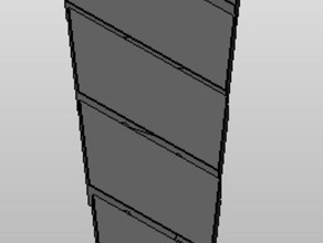 Band diagonalen Abschnitte - Zubehör Kleidung tragbar 3d print model - Mito3D