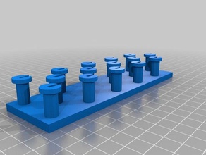 meine angepasste parametrische Gummi-band loom - Spielzeug Spiel Zubehör 3d print model - Mito3D