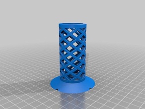 malla en espiral toothbrushrazor titular cuarto de baño 3d print model - Mito3D