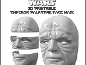 l'imperatore palpatine maschera per il viso costume 3d print model - Mito3D