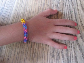 bracelet loom bracelets colors diy fun kids rubber band toy 3d print model - Mito3D