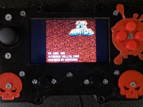 portaberry pi frankensteinzombie remix plus düz yüz kılıf ünitesi mod 3d baskı oyun ahududu raspberry retropie kafatası avcı 3d print model - Mito3D