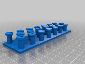 meine angepasste parametrische Gummi-band loom - Spielzeug Spiel Zubehör 3d print model - Mito3D