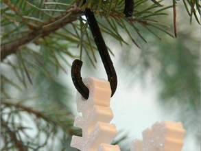 printable hook christmas decorations diy 3d blender huxley pla reprap 3d print model - Mito3D