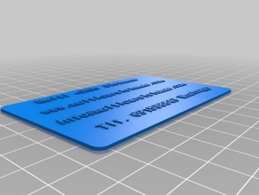 tarjetamcs 002 organizzazione personalizzato 3d print model - Mito3D