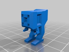 box bot 3d printing low poly robot 3d print model - Mito3D
