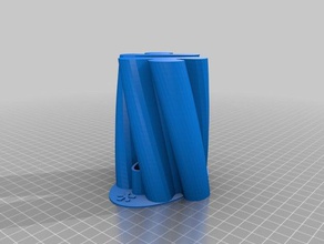 l'entrelacement vase décor inkscape openscad 3d print model - Mito3D