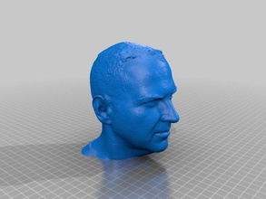 cory doctorows head printable people 3d print model - Mito3D