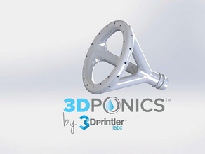 sprinkler Kopf 3dponics vertikalen Garten outdoor 123d catch Teil 3dprintler 3d-drucken 3d-Drucker 3d-scan aeroponics diy form1 hydro Hydrokultur open-source - Dusche Stamm upgrade urban gardening 3d print model - Mito3D