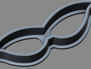 mustasch cookie cutter kitchen dining 3d fablabtulsa pla supportless 3d print model - Mito3D