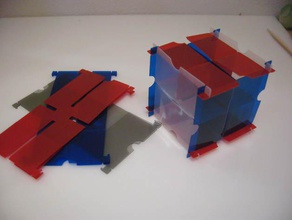 cuburr flexible burr puzzle puzzles charnière de la vie lom 3d print model - Mito3D