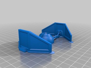 tie interceptor registration holes ears vehicles mouse 3d print model - Mito3D