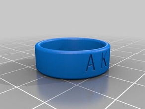 faiscantes anel anéis personalizado 3d print model - Mito3D