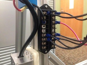 terminal mounting bracket duke lightboard learning 3d print model - Mito3D
