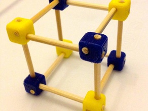 brochette de bambou kit construction les jouets constructionkit knotjig la formation nœuds noueux modulaire monkeyfist monkeyfistjig monkeyfistknot 3d print model - Mito3D