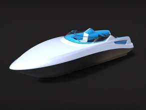 sport yacht vehículos La impresión en 3d nave 3d print model - Mito3D