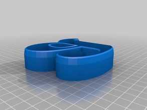 a-typography-cookie cutter kitchen dining 3d print model - Mito3D
