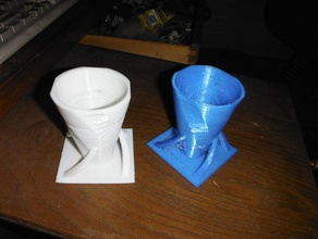 spalleggiato vaso i contenitori coppa 3d print model - Mito3D