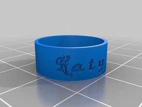 la identidad del anillo los anillos personalizado 3d print model - Mito3D