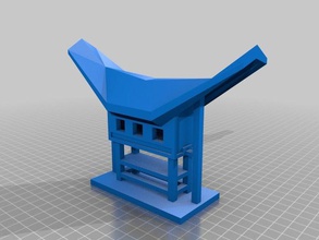 toraja-Haus Gebäude Strukturen 3d print model - Mito3D