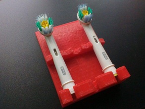 Zahnbürstenhalter oral-b braun Bad Haushalt mount sketchup 3d print model - Mito3D