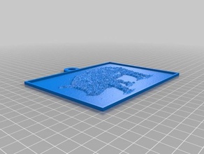 mi personalizados lithopane-barbas rojas de cerdo 2d arte 3d print model - Mito3D