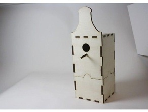 olandese birdhouse all'aperto giardino fablab enschede herenhuis 3d print model - Mito3D