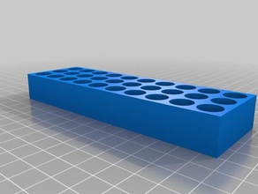 mon flacon personnalisé rack trous de drainage outil les titulaires boîtes 3d print model - Mito3D