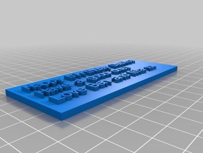 card other customized 3d print model - Mito3D