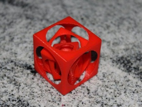 aninhado cubos matemática arte 3d print model - Mito3D