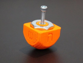 dreidel adjustable rotation time mechanical toys dreydl spinning top 3d print model - Mito3D