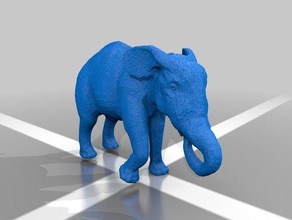 l'alimentation de l'éléphant animaux cirque ménagerie 3d print model - Mito3D