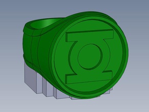 green lantern, l'anneau alt accessoires 3d print model - Mito3D