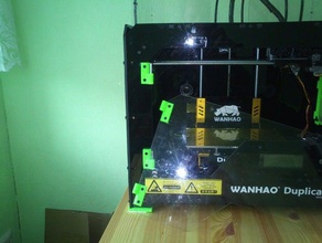 wanhao duplicator 4 front window hinges 3d printer accessories door 3d print model - Mito3D