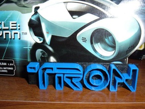 tron legacy style logo plate signs logos 3d print model - Mito3D