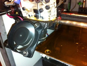 40mm montagem de ventilador solidoodle 2 3 d a impressora partes 3d print model - Mito3D