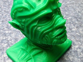 alien tête personnes art artistique le buste bustes figurine modo ornement ornements la science-fiction scifi sculpture star trek wars 3d print model - Mito3D