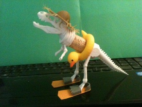 beachwear rex giocattolo gioco accessori sughero pinne hat tubo interno estate tyrannosaurus 3d print model - Mito3D