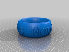 moment circle fashion customized 3d print model - Mito3D