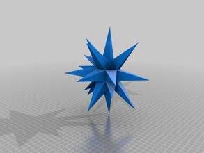halfstar dekor 3d print model - Mito3D