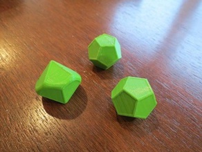 dice 10 12 sided dodecahedron featured geometry 3d print model - Mito3D