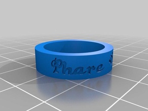 ring 2 phare ouest rings customized 3d print model - Mito3D